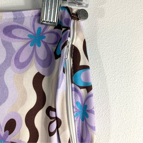 Renee Lauren New York Vintage Y2K Swirly Flower Maxi Skirt - Picture 4 of 12